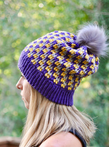 Crochet Pattern for Side Step Slouch Hat | Crochet Hat Pattern | Hat Crocheting Pattern | DIY Written Crochet Instructions