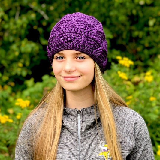 Crochet Pattern for Isosceles Beanie | Crochet Hat Pattern | Hat Crocheting Pattern | DIY Written Crochet Instructions