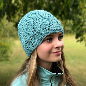 Crochet Pattern for Tailspin Beanie | Crochet Hat Pattern | Hat Crocheting Pattern | DIY Written Crochet Instructions