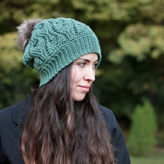 Crochet Pattern for Tailspin Slouch Hat | Crochet Hat Pattern | Hat Crocheting Pattern | DIY Written Crochet Instructions