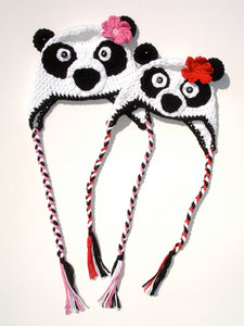 Crochet Pattern for Panda Bear Hat | Crochet Hat Pattern | Hat Crocheting Pattern | DIY Written Crochet Instructions