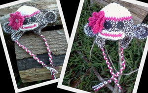 Crochet Pattern for Chunky Monkey Sock Monkey Hat | Crochet Hat Pattern | Hat Crocheting Pattern | DIY Written Crochet Instructions