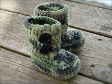 Load image into Gallery viewer, Crochet Pattern for Button Loop Booties | Crochet Baby Shoes Pattern | Baby Booties Crocheting Pattern | DIY Written Crochet Instructions
