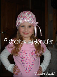 Crochet Pattern for Chrissy Beanie | Crochet Hat Pattern | Hat Crocheting Pattern | DIY Written Crochet Instructions