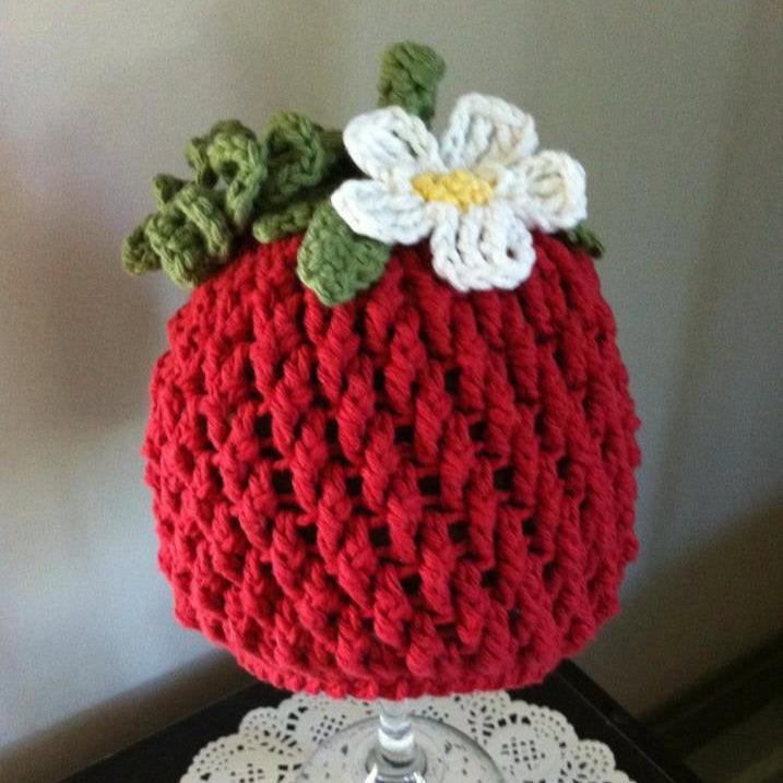 Crochet Pattern for Berrylicious Strawberry Beanie Hat | Crochet Hat Pattern | Hat Crocheting Pattern | DIY Written Crochet Instructions