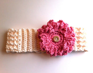 Crochet Pattern for Loopy Flower Headband | Crochet Headband Pattern | Headband Crocheting Pattern | DIY Written Crochet Instructions