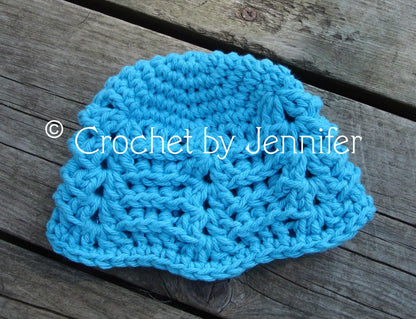 Crochet Pattern for Wave Beanie | Crochet Hat Pattern | Hat Crocheting Pattern | DIY Written Crochet Instructions