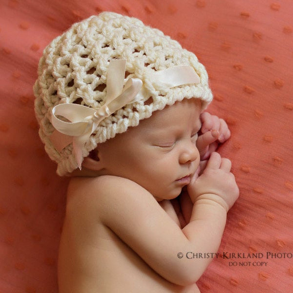 Crochet Pattern for Chrissy Beanie | Crochet Hat Pattern | Hat Crocheting Pattern | DIY Written Crochet Instructions
