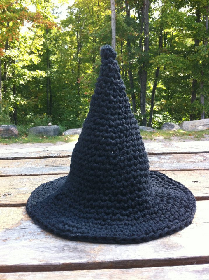 Crochet Pattern for Halloween Witch and Wizard Hat | Crochet Hat Pattern | Hat Crocheting Pattern | DIY Written Crochet Instructions