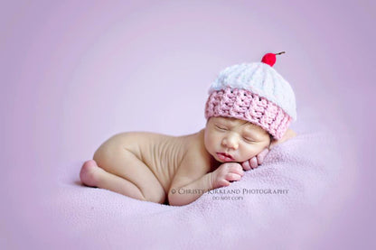 Crochet Pattern for Cupcake Beanie | Crochet Hat Pattern | Hat Crocheting Pattern | DIY Written Crochet Instructions