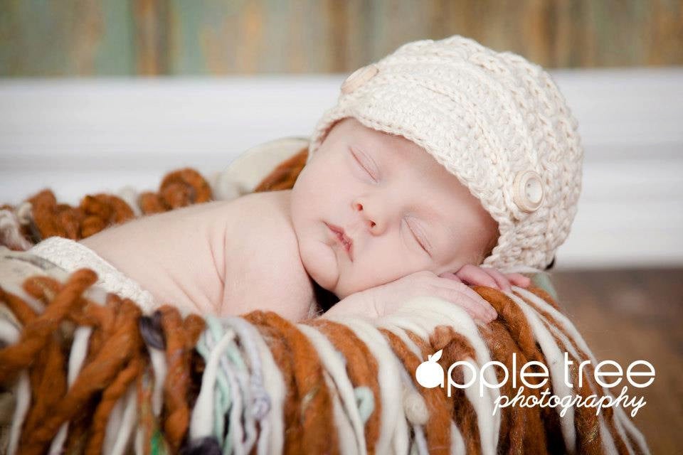 Crochet Pattern for Textured Newsboy Beanie | Crochet Hat Pattern | Hat Crocheting Pattern | DIY Written Crochet Instructions