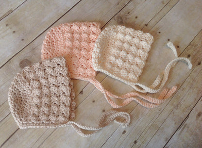 Crochet Pattern for Victorian Baby Bonnet | Crochet Baby Bonnet Pattern | Baby Hat Crocheting Pattern | DIY Written Crochet Instructions