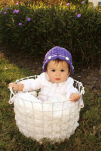 Load image into Gallery viewer, Crochet Pattern for Ashlyn Baby Bonnet | Crochet Baby Bonnet Pattern | Baby Hat Crocheting Pattern | DIY Written Crochet Instructions
