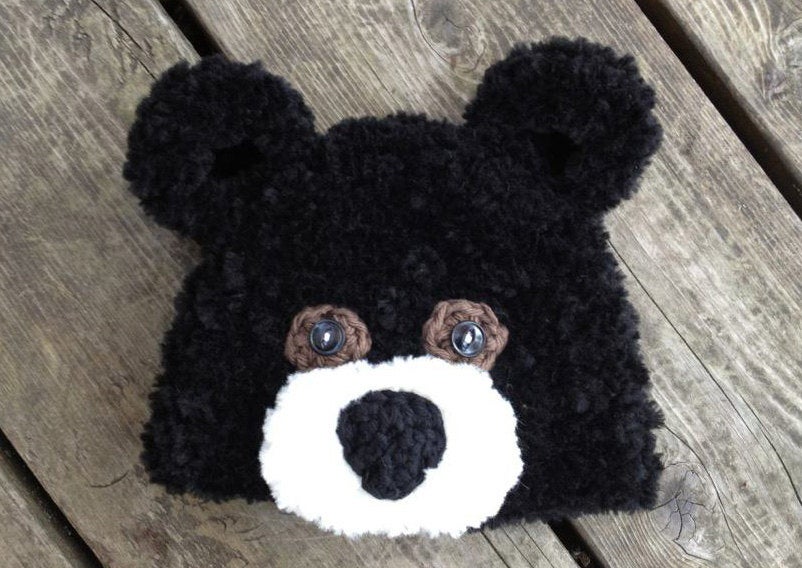Crochet Pattern for Fuzzy Bear Hat | Crochet Hat Pattern | Hat Crocheting Pattern | DIY Written Crochet Instructions