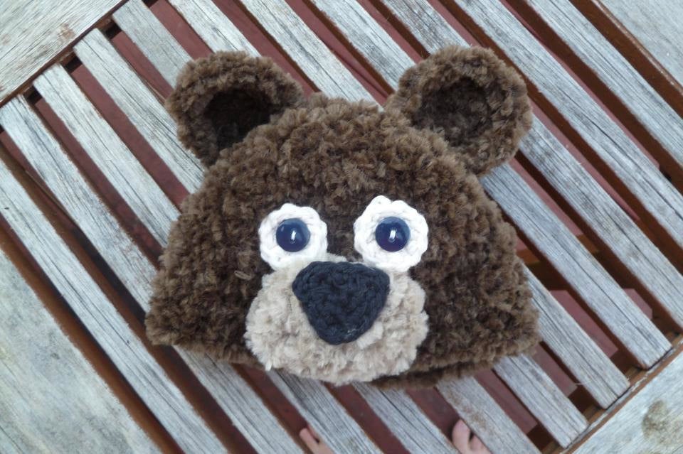 Crochet Pattern for Fuzzy Bear Hat | Crochet Hat Pattern | Hat Crocheting Pattern | DIY Written Crochet Instructions