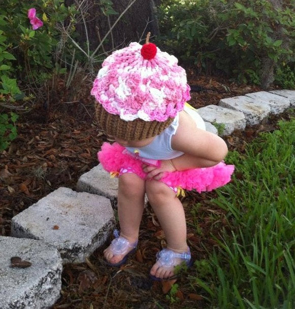 Crochet Pattern for Cupcake Beanie | Crochet Hat Pattern | Hat Crocheting Pattern | DIY Written Crochet Instructions