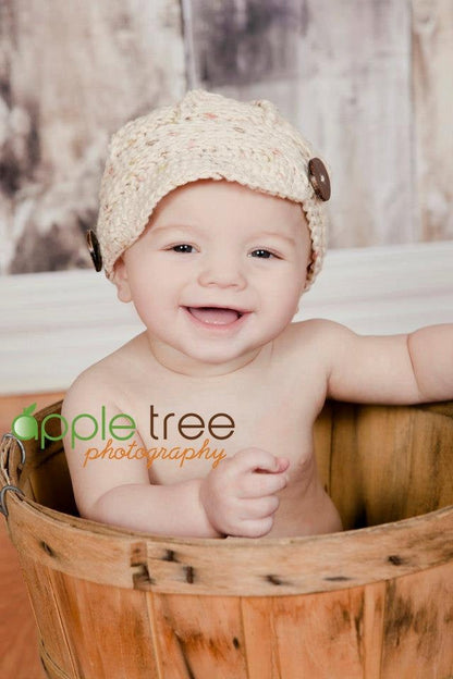 Crochet Pattern for Teagan Newsboy Beanie | Crochet Hat Pattern | Hat Crocheting Pattern | DIY Written Crochet Instructions