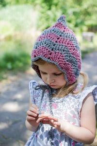 Crochet Pattern for Chevron Pixie Bonnet | Crochet Baby Bonnet Pattern | Baby Hat Crocheting Pattern | DIY Written Crochet Instructions