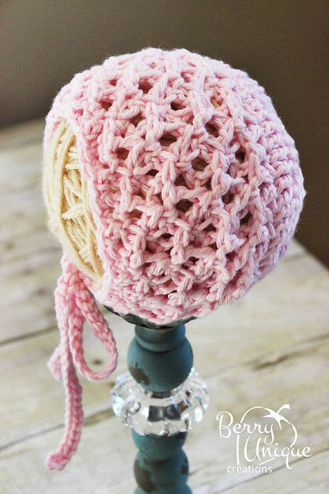 Crochet Pattern for Kylie Baby Bonnet | Crochet Baby Bonnet Pattern | Baby Hat Crocheting Pattern | DIY Written Crochet Instructions