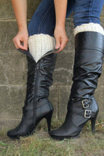 Load image into Gallery viewer, Crochet Pattern for Chelsea Boot Cuff Leg Warmers | Crochet Boot Cuffs Pattern | Boot Cuff Crocheting Pattern | DIY Written Crochet Instructions
