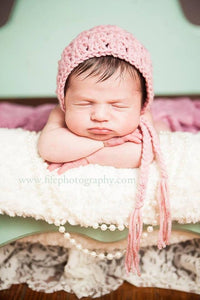 Crochet Pattern for Primrose Baby Bonnet | Crochet Baby Bonnet Pattern | Baby Hat Crocheting Pattern | DIY Written Crochet Instructions