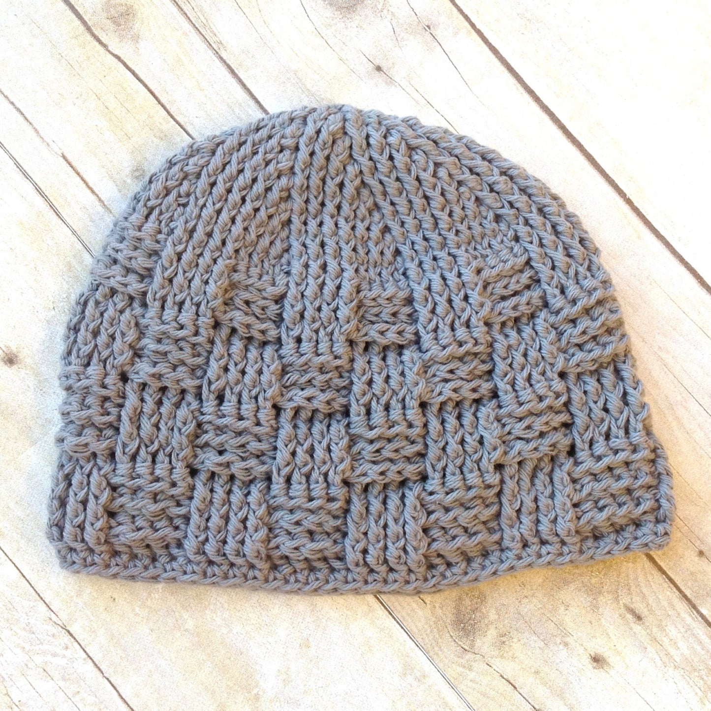 Crochet Pattern for Basket Weave Beanie | Crochet Hat Pattern | Hat Crocheting Pattern | DIY Written Crochet Instructions