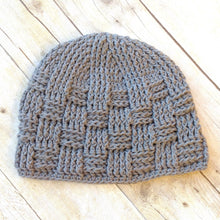 Load image into Gallery viewer, Crochet Pattern for Basket Weave Beanie | Crochet Hat Pattern | Hat Crocheting Pattern | DIY Written Crochet Instructions
