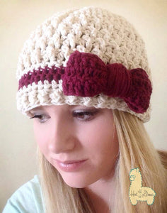 Crochet Pattern for Willow Beanie | Crochet Hat Pattern | Hat Crocheting Pattern | DIY Written Crochet Instructions
