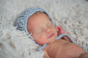 Crochet Pattern for Arrowhead Baby Bonnet | Crochet Baby Bonnet Pattern | Baby Hat Crocheting Pattern | DIY Written Crochet Instructions