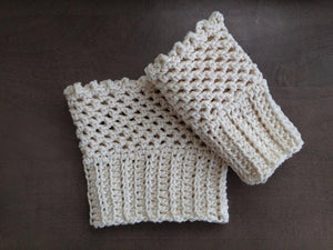 Crochet Pattern for Ainsley Boot Cuff Leg Warmers | Crochet Boot Cuff Pattern | Boot Cuff Crocheting Pattern | DIY Written Crochet Instructions