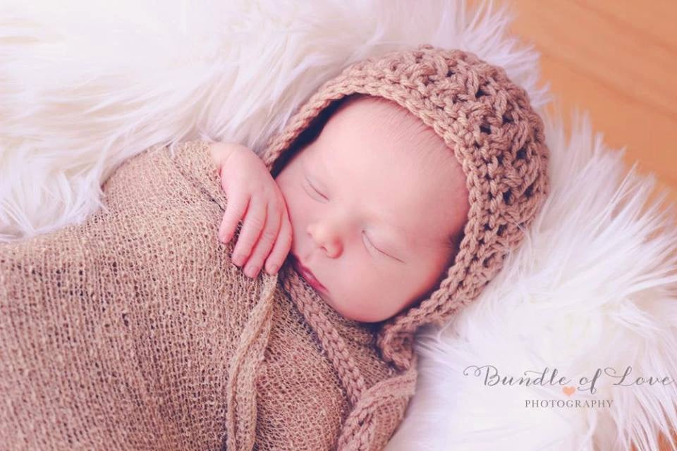 Crochet Pattern for X-Factor Baby Bonnet | Crochet Baby Bonnet Pattern | Baby Hat Crocheting Pattern | DIY Written Crochet Instructions