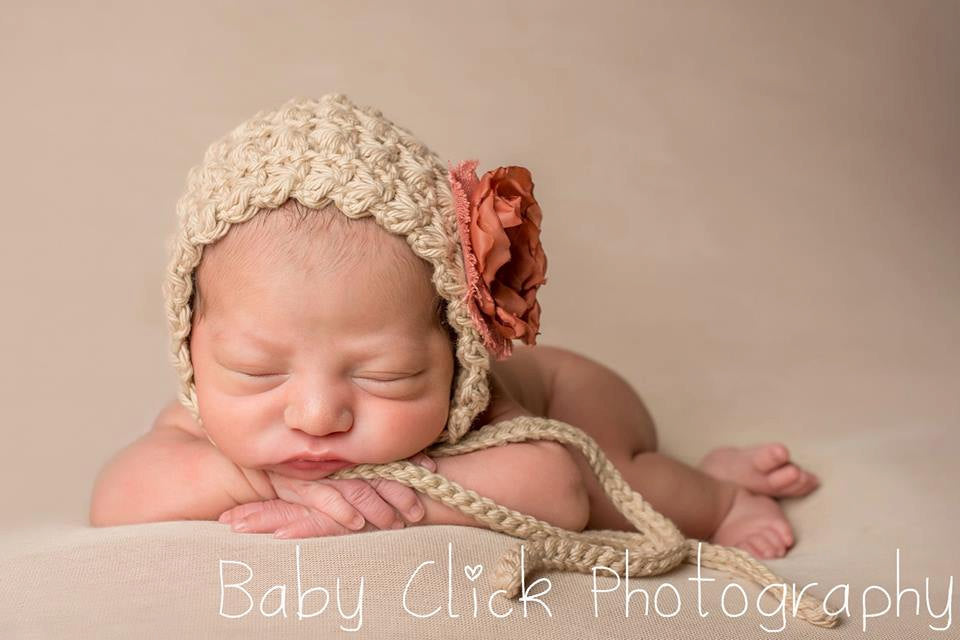 Crochet Pattern for Victorian Baby Bonnet | Crochet Baby Bonnet Pattern | Baby Hat Crocheting Pattern | DIY Written Crochet Instructions