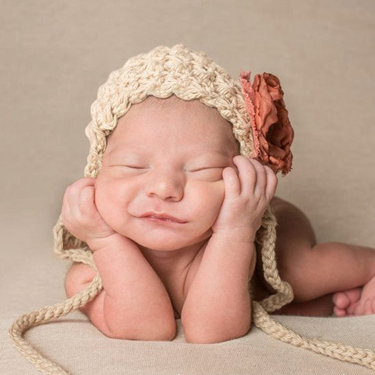 Crochet Pattern for Victorian Baby Bonnet | Crochet Baby Bonnet Pattern | Baby Hat Crocheting Pattern | DIY Written Crochet Instructions