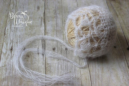 Crochet Pattern for Mohair Ella Baby Bonnet | Crochet Baby Bonnet Pattern | Baby Hat Crocheting Pattern | DIY Written Crochet Instructions