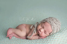 Load image into Gallery viewer, Crochet Pattern for Mohair Vivian Baby Bonnet | Crochet Baby Bonnet Pattern | Baby Hat Crocheting Pattern | DIY Written Crochet Instructions
