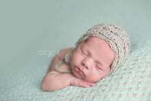 Load image into Gallery viewer, Crochet Pattern for Mohair Vivian Baby Bonnet | Crochet Baby Bonnet Pattern | Baby Hat Crocheting Pattern | DIY Written Crochet Instructions
