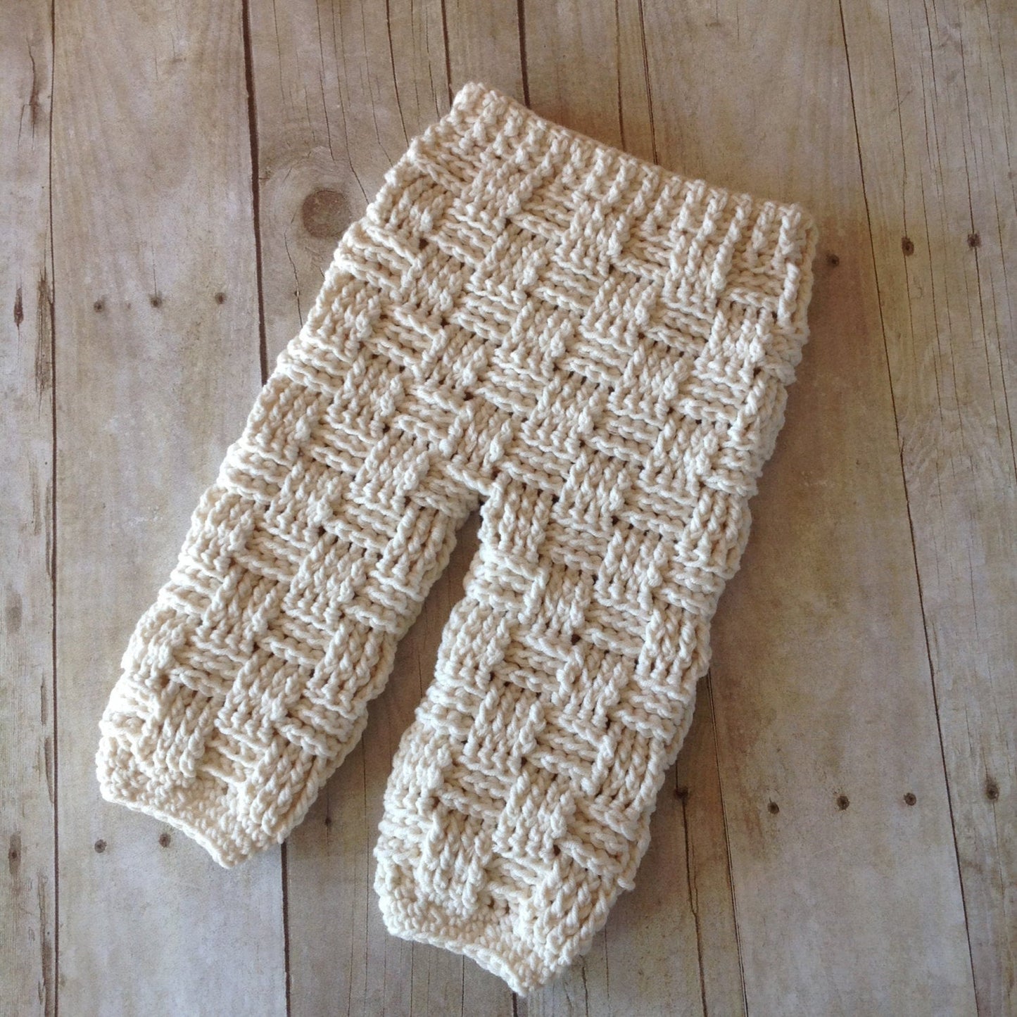 Crochet Pattern for Basket Weave Baby Pants or Shorties | Crochet Baby Pants Pattern | Baby Pants Crocheting Pattern | DIY Written Crochet Instructions