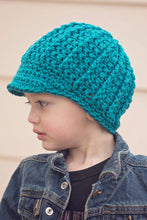 Load image into Gallery viewer, Crochet Pattern for Chunky Newsboy Beanie Hat | Crochet Hat Pattern | Hat Crocheting Pattern | DIY Written Crochet Instructions
