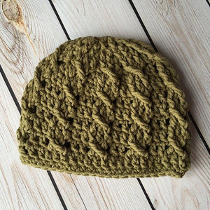 Crochet Pattern for Cable Cross Beanie | Crochet Hat Pattern | Hat Crocheting Pattern | DIY Written Crochet Instructions