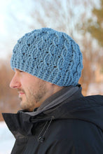 Load image into Gallery viewer, Crochet Pattern for Cable Cross Beanie | Crochet Hat Pattern | Hat Crocheting Pattern | DIY Written Crochet Instructions
