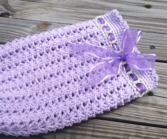 Crochet Pattern for Katrina Baby Cocoon or Swaddle Sack | Crochet Snuggle Sack Pattern | Baby Cocoon Crocheting Pattern | DIY Written Crochet Instructions