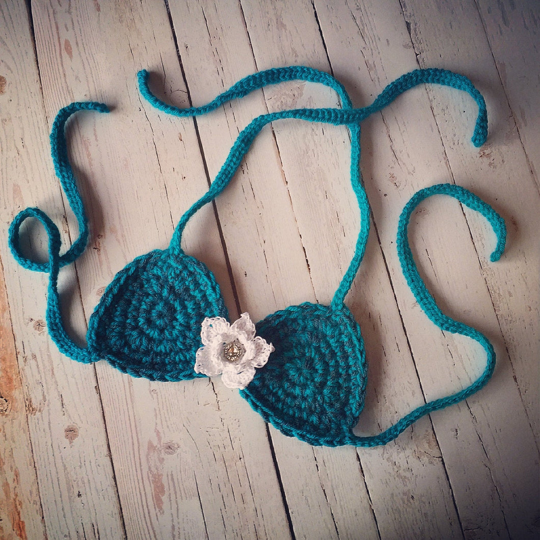 Crochet Pattern for Mermaid Star Flower Bikini Top | Crochet Bikini Top Pattern | Bikini Top Crocheting Pattern | DIY Written Crochet Instructions