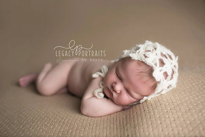 Crochet Pattern for Fleurette Baby Bonnet | Crochet Baby Bonnet Pattern | Baby Hat Crocheting Pattern | DIY Written Crochet Instructions