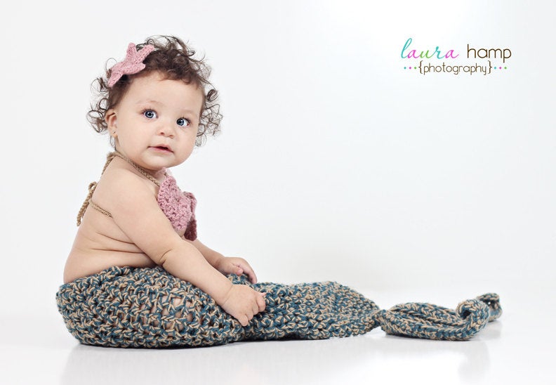 Crochet Pattern for Mermaid Tail Photography Prop | Crochet Mermaid Pattern | Mermaid Tail Crocheting Pattern | DIY Written Crochet Instructions