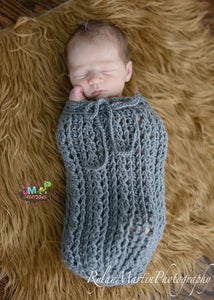 Crochet Pattern for Double Helix Baby Cocoon or Swaddle Sack | Crochet Snuggle Sack Pattern | Baby Cocoon Crocheting Pattern | DIY Written Crochet Instructions