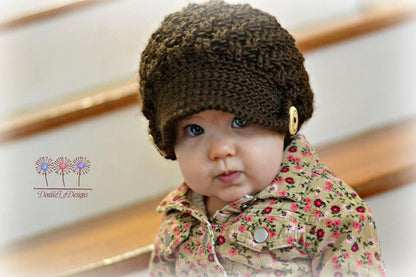 Crochet Pattern for Texture Weave Slouchy Newsboy Beanie | Crochet Hat Pattern | Hat Crocheting Pattern | DIY Written Crochet Instructions