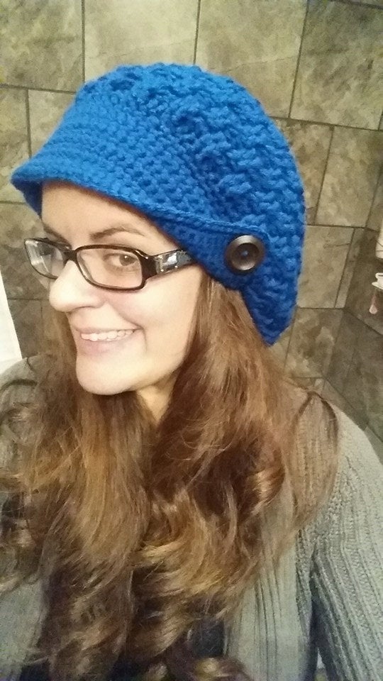 Crochet Pattern for Texture Weave Slouchy Newsboy Beanie | Crochet Hat Pattern | Hat Crocheting Pattern | DIY Written Crochet Instructions