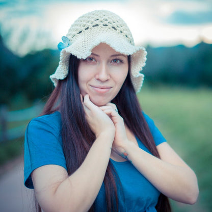 Crochet Pattern for Tessa Sun Hat | Crochet Hat Pattern | Hat Crocheting Pattern | DIY Written Crochet Instructions