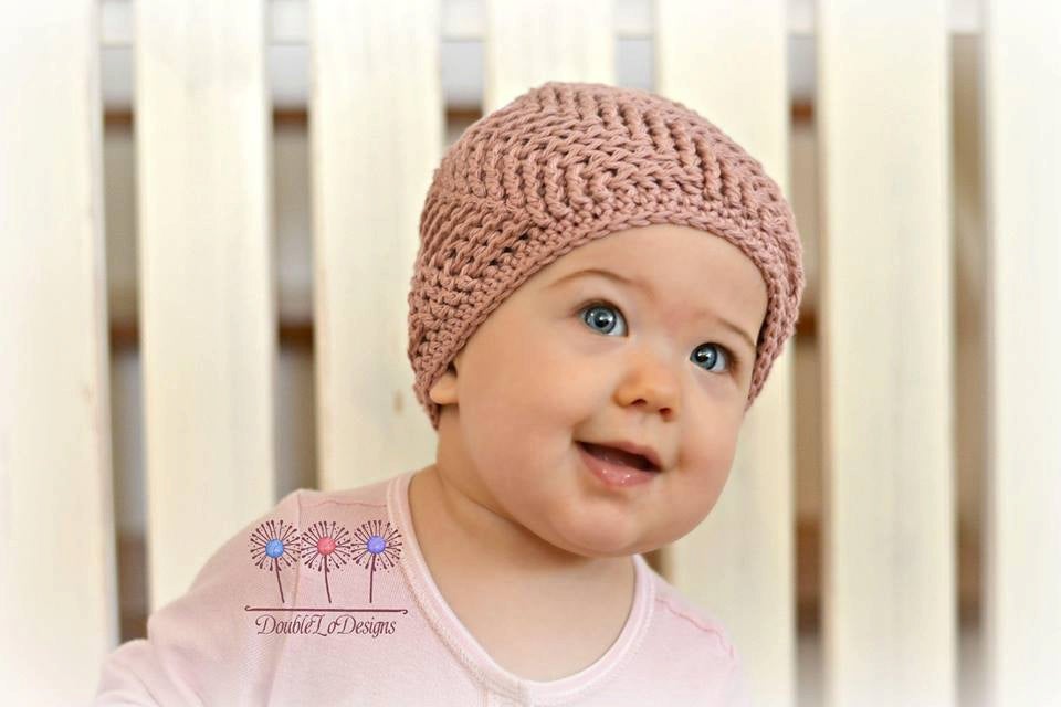 Crochet Pattern for Spiral Herringbone Beanie | Crochet Hat Pattern | Hat Crocheting Pattern | DIY Written Crochet Instructions