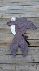 Crochet Pattern for Shark Tail Blanket | Crochet Shark Tail Cocoon Pattern | Shark Tail Crocheting Pattern | DIY Written Crochet Instructions